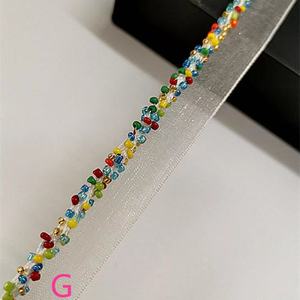 تصميم فستان دانتيل بحياكة ناعمة ذاتية الصنع ، وتقليم حبة الزفاف - Product Image 6