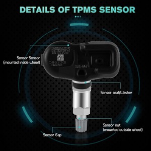 42753-STK-A04 TPMS sensore di pressione pneumatici PMV-107G 4 pz per Honda <span class=keywords><strong>Pilot</strong></span> 2009-2015 Acura MDX 2007-2013 TSX 2007-2014 - Product Image 4