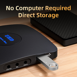 Enregistreur vidéo autonome haut de gamme Unisheen UR300, prend en charge les entrées HDMI, VGA, AV, <span class=keywords><strong>appareil</strong></span> de numérisation vidéo 1080P60 - Product Image 6