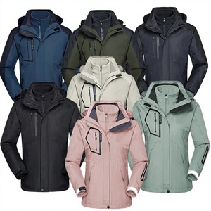 Veste de pluie unisexe 3 couches Ripstop robuste, respirante, imperméable et coupe-vent, avec capuche, col montant et fermeture éclair, enduite - Product Image 2