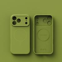 Coque de protection légère en silicone liquide magnétique fin et mat au design épuré pour iPhone 17 Pro Max