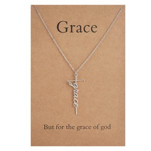 Collana Personalizzabile in Acciaio Inossidabile con Nome Inciso e Croce alla Moda, Stile Classico, Gioiello Regalo <span class=keywords><strong>di</strong></span> Fidanzamento per <span class=keywords><strong>Donna</strong></span> - Product Image 4