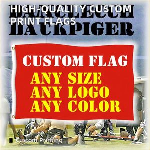Drapeau publicitaire personnalisé en polyester 100D de haute qualité, toutes tailles, pour campagnes de dropshipping, en tissu - Product Image 2