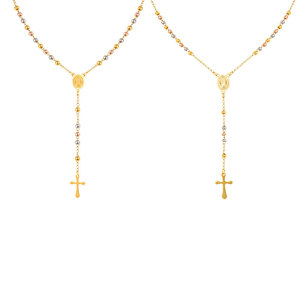 Collar de cuentas de moda chapado en oro PVD de 14K y 18K, de acero inoxidable 316L personalizado, joyería fina, collares, rosario de fe para mujer - Product Image 5