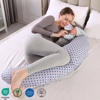 Oreiller de maternité pour le corps oreillers allongés sur le côté des femmes enceintes allaitement soutien du ventre oreiller de maternité pour le corps