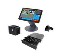 Zhongji A1 360 degrés rotatif 15.6 pouces tout-en-un Windows caisse enregistreuse Pos avec logiciel installé