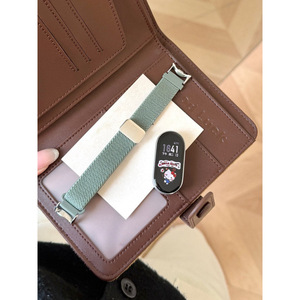 Nueva Correa <span class=keywords><strong>de</strong></span> Nailon con Hebilla Magnética Plegable para Xiaomi Mi Band 10 9 8 Pro, Correa Deportiva Elástica Trenzada, Accesorios para Pulsera - Product Image 4