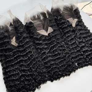 Burmese Curly <b>Human</b> Hair <b>Wig</b> Natural Color Soft Full Curls HD Lace <b>Wig</b> Pre Plucked Natural Hairline - Product Image 1