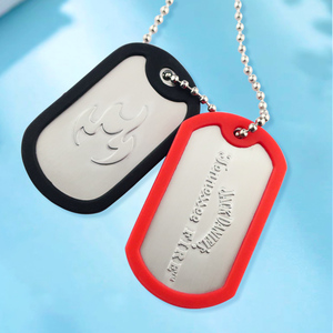 China Manufacturers Quality Wholesale Price Dogtag Usa Shiny Stainless Steel Spec Dog <strong>Tags</strong> - Product Image 3