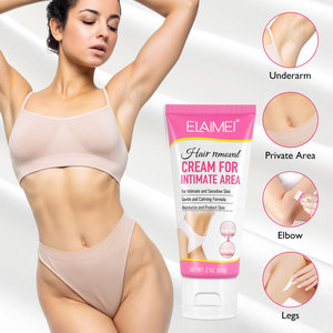 Crème dépilatoire indolore Elaimei pour femmes, spécial zones sensibles, aisselles, maillot et jambes, marque privée, sans produits chimiques - Product Image 6