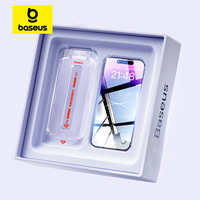 Protection d'écran en verre trempé Corning de 0,4 mm pour iPhone 17/16/15/14/13 Pro Max Plus, anti-espionnage, installation automatique