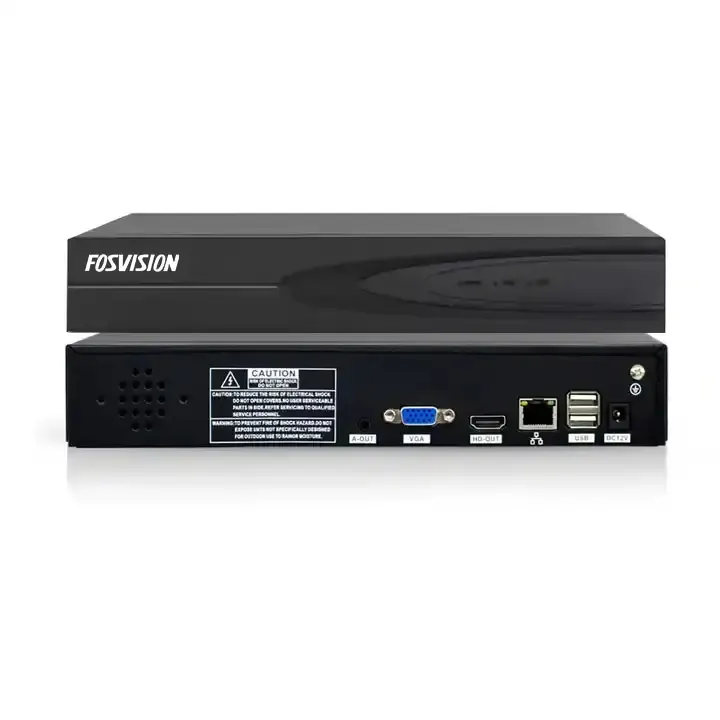 Fossvision CCTV Câmera 265 9ch NVR Gravador De Câmera Ip 1u Hd Sistema De Câmera De Segurança Gravador De Vídeo Em Rede