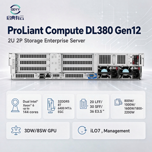 เซิร์ฟเวอร์ High Density HPE ProLiant DL380G12 2U Intel Xeon 6 144 คอร์ DDR5 NVMe ILO 7 Silicon Root Trust Scalable AI มีสินค้าในสต็อก - Product Image 1