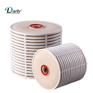 Darlly Factory Replacement 12'' 16 Cells Beer Wine Carbon Lenticular Filters cartridges For Food And Beverage Filtration
