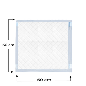 Tappetini igienici per cani 60x60 cm, 5 strati assorbenti, 90 pezzi, per l'addestramento dei cuccioli - Product Image 3