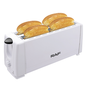 <span class=keywords><strong>Tostadora</strong></span> de 4 rebanadas RAF de 1200W con calentamiento de doble cara, tostado rápido y bandeja de migas extraíble para desayunos familiares - Product Image 1