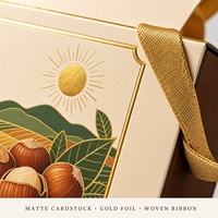Coffret Cadeau de Noix Quotidiennes Mountain Wild Treasures avec Poignée en Ruban, Emballage en Carton Personnalisé, Vente en Gros