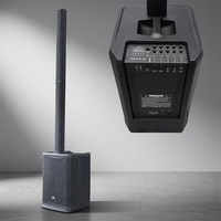 Enceinte colonne active avec woofer de 12 pouces, amplificateur DSP intégré de 2000W, enceinte colonne portable de type Line Array pour spectacles sur scène