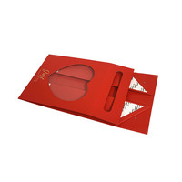 Scatola Regalo Pieghevole con Finestra a Cuore e Manico, Personalizzabile con Logo, Disponibile all'Ingrosso