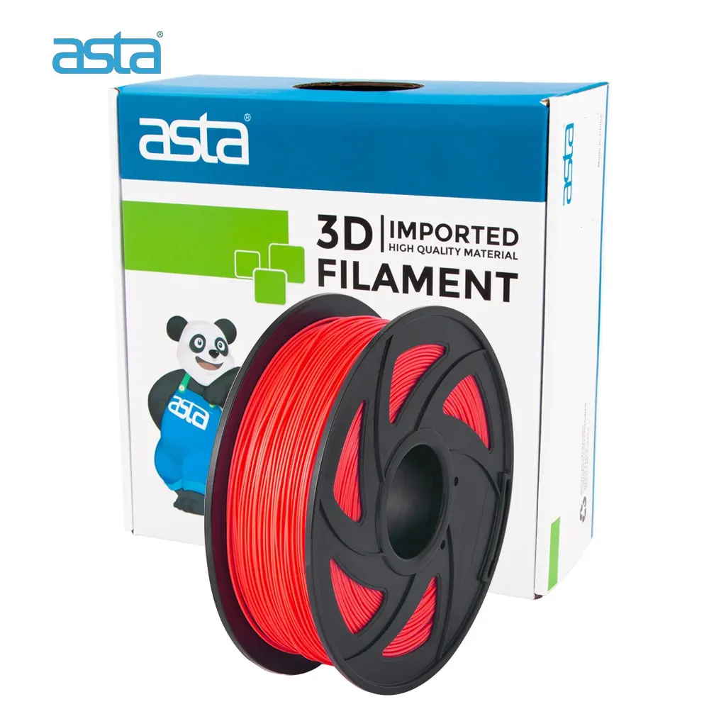 ASTA Wholesaler Good Quality PCL Material 3D Print Filament Red 1.75mm 1KG 1 Roll 3D Printing Supplies