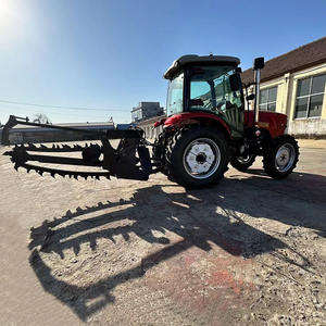 Macchina professionale <span class=keywords><strong>Trencher</strong></span> a catena con trattore per azienda agricola fosso scavare cavi della conduttura posa di Trenching Ditcher di irrigazione - Product Image 4