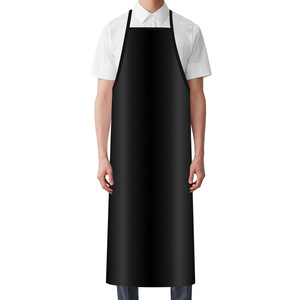 Leather Apron Waterproof Oil Resistant Solid Color Work Suit For Home Catering Slaughtering Adults - Product Image 4