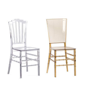 New Arrival Clear Chairs Wholesale Crystal <strong>Resin</strong> Plastic Event Wedding Chair and <strong>Table</strong> - Product Image 5