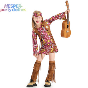 Disfraz de Cantante de Hip Hop para Niñas, Estilo Hippie Rock, para Actuaciones en Escenarios de Carnaval de Halloween, HESPER - Product Image 2