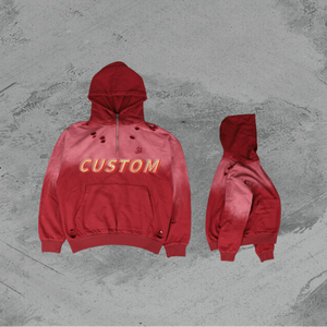 Nouveau sweat à capuche pour homme en coton 100% de haute qualité, surdimensionné, en tissu éponge lavé, imprimé avec un logo, lourd, à fermeture éclair sur le devant - Product Image 1