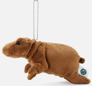 Petits porte-clés en <span class=keywords><strong>peluche</strong></span> personnalisés pas chers en forme d'<span class=keywords><strong>hippopotame</strong></span> marron en vrac - Product Image 6