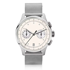 핫세일 다기능 316L 스테인리스 스틸 시계 맞춤 로고 레트로 클래식 크로노그래프 쿼츠 남성용 시계 고품질 - Product Image 6