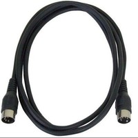 Câble audio double mâle DIN5P 5 broches, gaine PVC, pour équipement de beauté, câblage d'atomiseur, 1 mètre, fil de cuivre nu