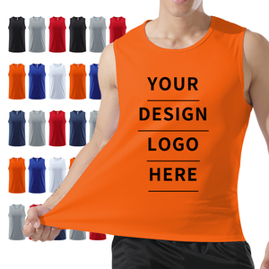 Chaleco gris lavado con ácido 100 algodón Impresión digital Ropa de gimnasio Camiseta sin mangas cortada Personalizada - Product Image 2