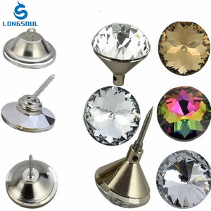 China hizo hogar suave muebles sofá Fondo pared cabecera decorativo cristal diamante brillante clavo Catcher - Product Image 4