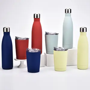 定制彩色标志可重复使用健身房运动金属瓶升华不锈钢保温瓶保温杯饮水杯