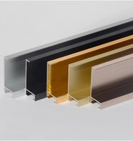 6063 6061 cadre de miroir carré rectangulaire anodisé brossé couleur personnalisée aluminium métal extrudé cadres profils