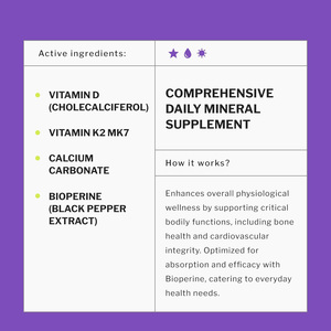 D3เสริมวิตามิน K2ด้วยเซลลูโลส microcrystalline แคปซูลสำหรับผู้ใหญ่เพิ่มแคลเซียมเหล็กสังกะสีการดูดซึมซีลีเนียม - Product Image 3