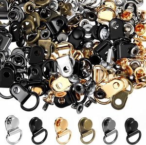 Kit de réparation de crochets de lacets de bottes, finition métallique, crochets rapides durables en acier inoxydable pour bottes de randonnée - Product Image 1