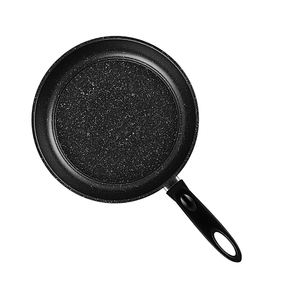 Venta de Fábrica Sartén Antiadherente de Hierro y Acero al Carbono con Revestimiento de Piedra de Mármol, Sartén Plana para Freír - Product Image 3