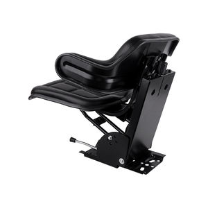 KL Seating PVC Black Agricultural Universal Tractor Cultivator Seat Shock Absorber CE Certified 80mm Suspension Stroke <b>Backrest</b> - Product Image 3