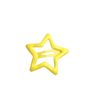 Pince à <span class=keywords><strong>cheveux</strong></span> étoile à cinq branches en métal couleur bonbon effet goutte d'huile pour enfants, style japonais et coréen, pince BB mignonne stimulant la dopamine pour les mèches rebelles - Product Image 5