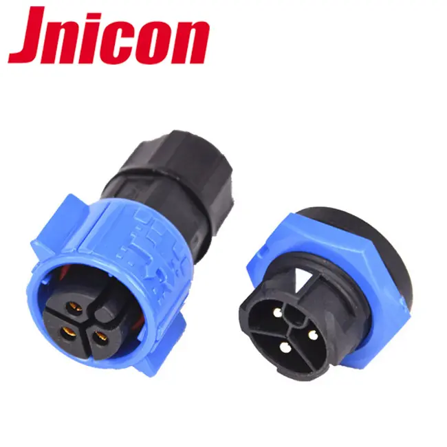 20a Plug Good Quality Circular Connector 20a 220v IP67 Jnicon M19 Waterproof 3Pin Connector Plug