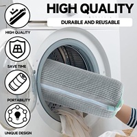 Conception intelligente Sac de lavage en tissu durable pour baskets Sac de lavage réutilisable pour chaussures Sac de machine à laver pour vêtements Chaussures Beauté Soins personnels