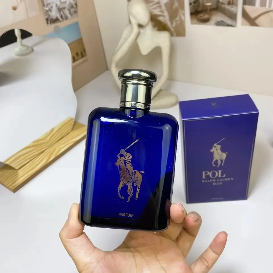 Perfume de alta qualidade para homens, perfume azul Ralph Lauren, Eau de Toiletry, desodorante de 125ml, presente de feriado, 2024, 2024, atacado