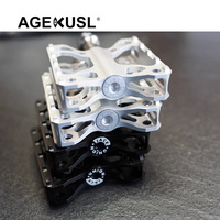 Pédales à dégagement rapide gauche pour vélo, axe en titane, pédale en alliage d'aluminium CNC, adaptées aux vélos pliants Brompton Pikes 3Sixty