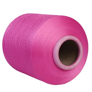 manufacture pink spandex covered yarn 75D/36F for Socks Knitting