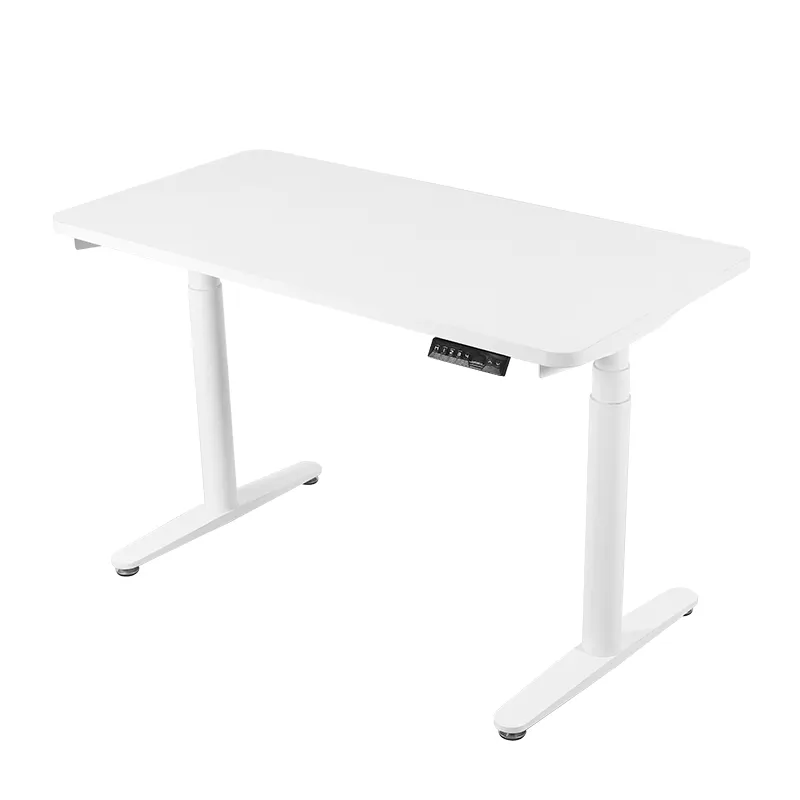 Bureau électrique à double moteur 2DF3 blanc Bureau sur pied réglable en hauteur Mobilier de bureau de luxe