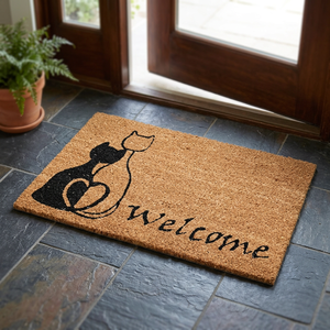 New PVC Backed Coir <b>Mat</b> Modern Medium Thickness Rectangle Machine Made Anti Slip Washable Durable Eco-Friendly Solid Color 1.9kg - Product Image 2