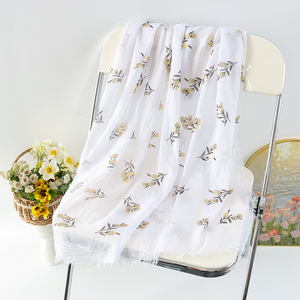Sciarpa in Pashmina con stampa di libellula in oro nuovo arrivo in oro personalizzato - Product Image 5