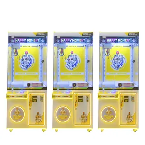 Di alta qualità giallo 1 giocatore gru Arcade grande artiglio macchina commerciale casa stile artiglio macchina